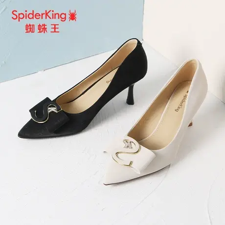 SPIDER KING/蜘蛛王女鞋2023秋商场新款高跟鞋工作女鞋优雅细跟软图片