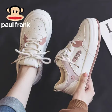 大嘴猴夏款透气粉色小白鞋女2023新款夏季运动百搭休闲板鞋子女款商品大图