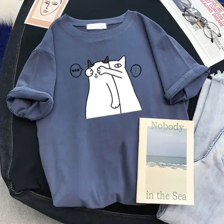 短袖2022年新款学生夏装港味宽松潮ins半袖上衣服初中高中女生t恤图片