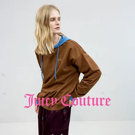 Juicy Couture橘滋卫衣女2025年秋季新款复古圆领休闲套头上衣商品大图