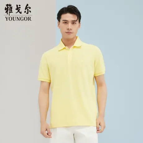 雅戈尔奥莱 商场同款男士商务休闲新款官方正品男士短袖T恤商品大图