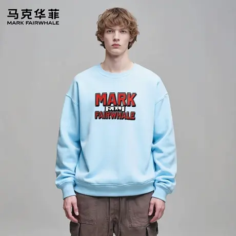 马克华菲 deer 美式红字母印花新款秋季潮流设计感卫衣外套男女款图片