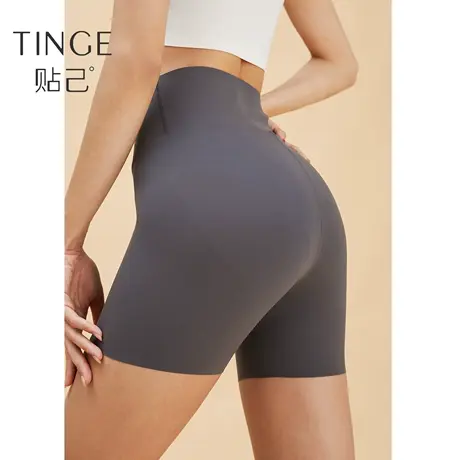 TINGE芭比骑行瑜伽裤冰丝无痕打底裤女夏健身提臀裤legging安全裤图片