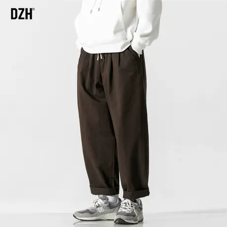 男士阔腿裤工装裤子男款春秋款潮牌男美式休闲长裤2023新款直筒裤商品大图
