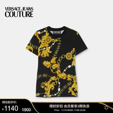 【甄选折扣】VERSACE JEANS COUTURE 女士Chain Couture T恤商品大图