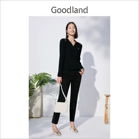 Goodland美地女装2022冬季毛针织衫商品大图