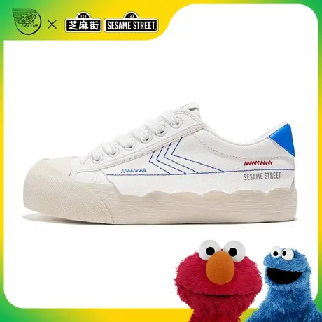 feiyue/飞跃芝麻街联名款帆布鞋女春季款板鞋百搭情侣鞋722图片