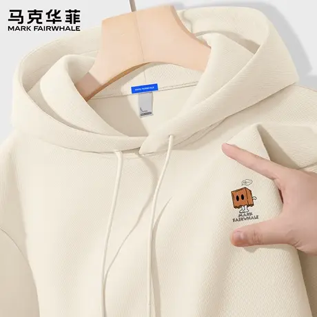 马克华菲连帽卫衣男秋季2025新款美式潮流上衣男款宽松连帽外套X图片
