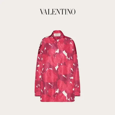 【季末优惠】华伦天奴VALENTINO女士VALENTINO ROSE MOIRE短大衣商品大图