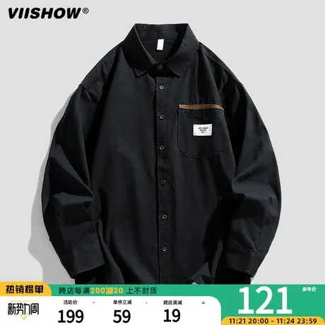 VIISHOW潮牌日系工装夹克男春秋季潮流复古宽松衣服男生美式外套商品大图