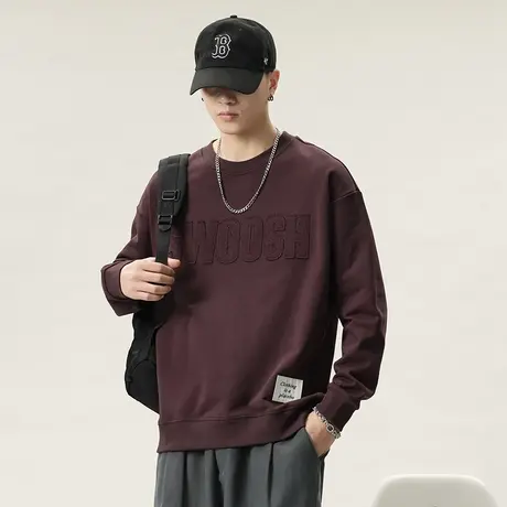 潮牌卫衣男休闲印花时尚卫衣男大码港风百搭高档休闲百搭男士卫衣图片