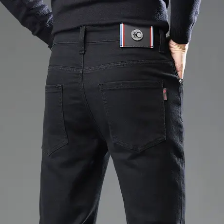 春秋款高端水洗男士潮牌休闲牛仔长裤子春季男装商务直筒西裤春装商品大图