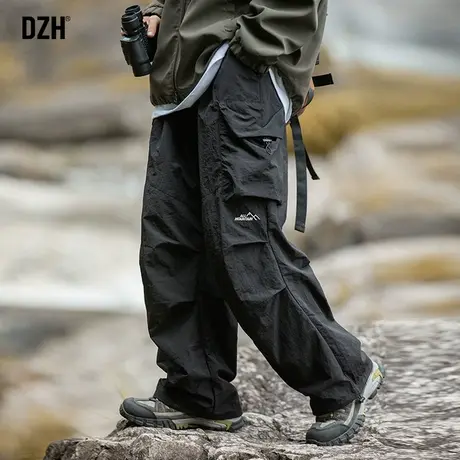 男士冲锋裤防水登山裤美式黑色工装裤男秋款裤子男款机能裤伞兵裤商品大图