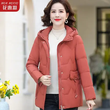妈妈冬装外套羽绒棉服冬季2022新款中老年人棉衣女装连帽加厚棉袄图片
