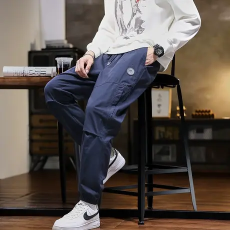 唐狮新款秋季休闲长裤男款梭织束脚宽松时尚男生ootd穿搭裤子tu商品大图