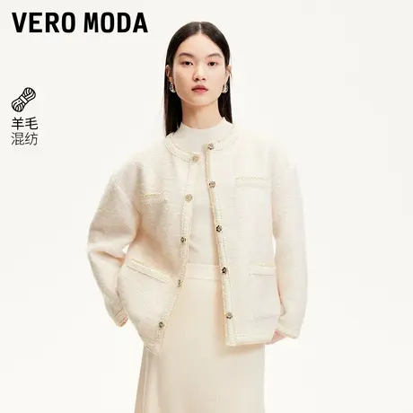 【来了就好】Vero Moda短外套25春新款小香风亮丝编织32511L001商品大图