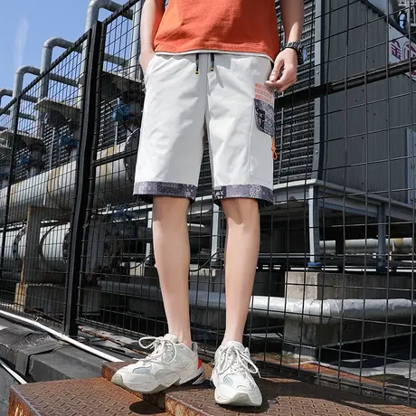 夏季短裤男薄款裤子直筒工装裤夏装潮五分裤个性休闲裤帅气运动裤商品大图