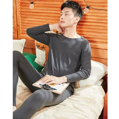 唐狮无痕保暖内衣男士套装加厚加绒德绒发热内穿打底秋衣秋裤男冬图片