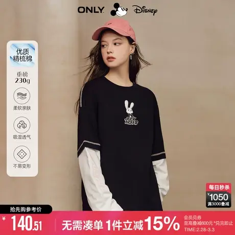 ONLY冬季DISNEY疯狂动物城联名宽松重磅T恤女图片