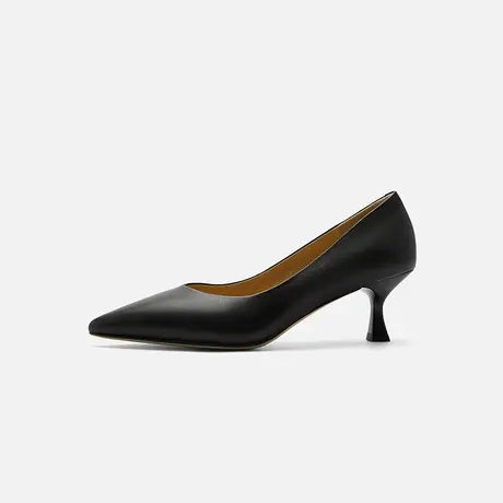 Nine West/玖熙2025年春季新款高跟鞋女尖头浅口通勤猫跟单鞋女图片