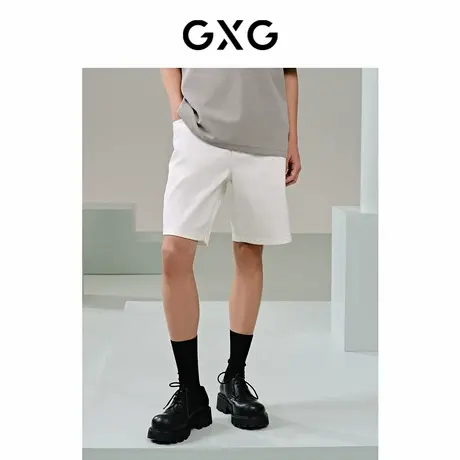 GXG男装 双色牛仔短裤修身薄短裤百搭 24年夏G24X252007图片