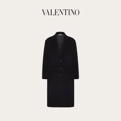 【季末优惠】华伦天奴VALENTINO男士单排扣羊毛大衣商品大图