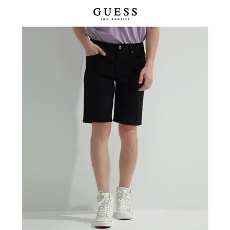 【38上新季】GUESS男士复古潮流宽松牛仔短裤商品大图