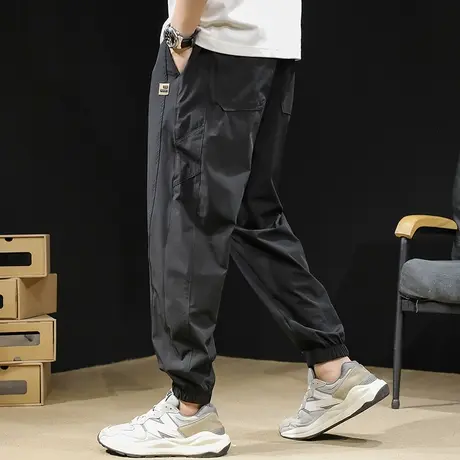 春季休闲裤男宽松束脚商品大图