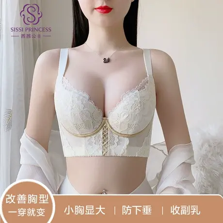 茜茜公主美胸宝调整型文胸小胸显大聚拢舒适上托防下垂收副乳内衣商品大图