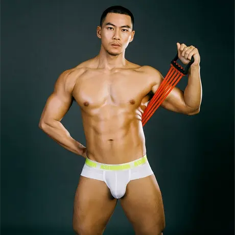 【3条装】asianbum男士内裤竹纤维三角裤低腰无痕U凸青年潮短裤衩商品大图