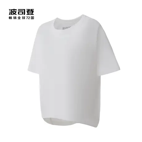 【买3免1】波司登春夏时尚前短后长圆领短袖T恤女上衣图片