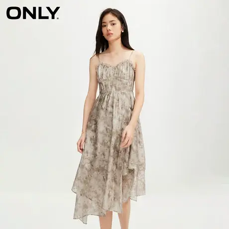 ONLY2024夏季新款时尚简约高腰修身中长款吊带连衣裙女|124207011图片