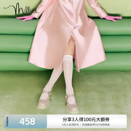 millie's/妙丽晚晚鞋时尚一字扣学院风复古玛丽珍女单鞋SDU12AQ2图片