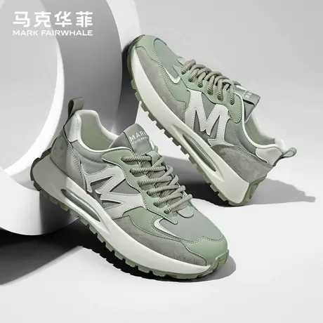 马克华菲阿甘鞋男款夏季2025新款透气薄款潮流休闲男鞋软底运动鞋商品大图