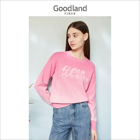 音儿美地女装新款羊毛混纺针织衫商品大图