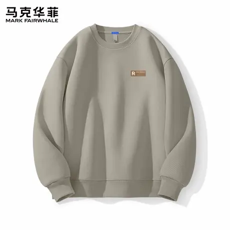 马克华菲美式圆领卫衣男秋季2025新款复古潮流宽松上衣男士外套X图片