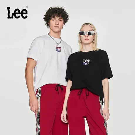 Lee24春夏新品舒适版型撞色字母印花圆领男短袖T恤潮LUT0055314LE图片