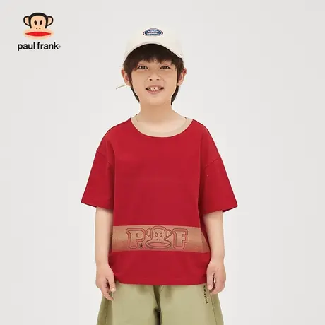 大嘴猴童装男童短袖t恤2023年夏季新品半袖中大儿童纯棉上衣体恤商品大图