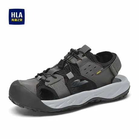 HLA/海澜之家男鞋新款透气户外运动凉鞋耐磨包头休闲沙滩鞋商品大图