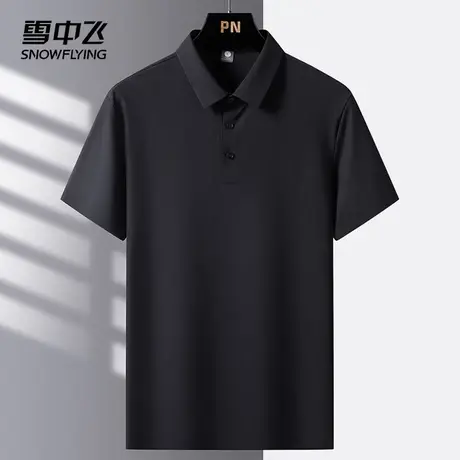 雪中飞POLO衫2025春夏新款冰丝透气宽松休闲运动通勤日常男款短袖商品大图