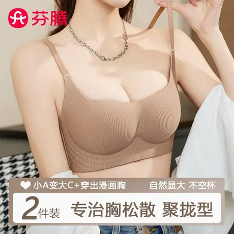 芬腾内衣女聚拢小胸显大性感美胸无痕收副乳防下垂无钢圈文胸罩夏商品大图