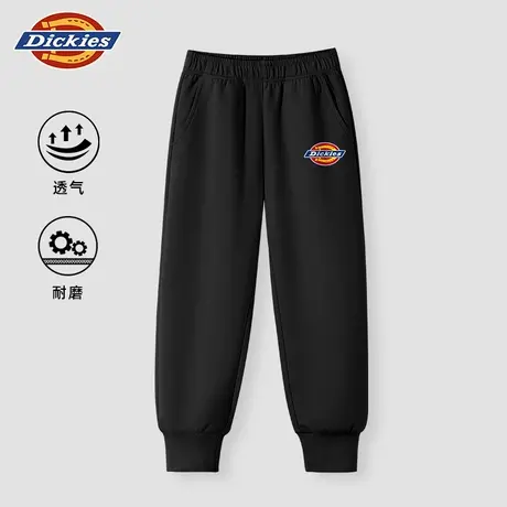 Dickies童装男童裤子秋季儿童薄款运动卫裤男孩秋款黑色运动裤潮A图片