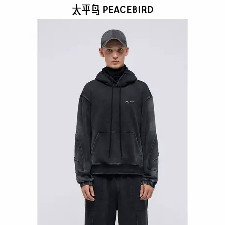 ACW联名太平鸟男装卫衣宽松连帽开衫潮 B2CRE4412商品大图
