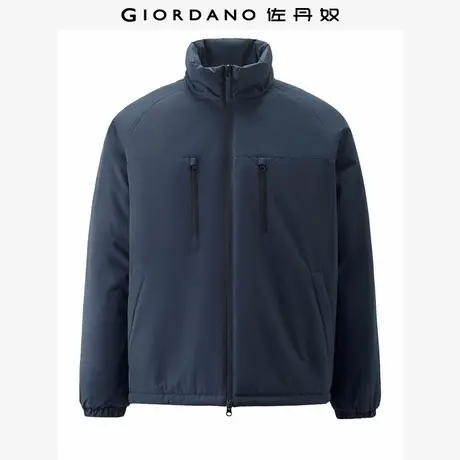 佐丹奴棉服夹克男装秋冬新款夹棉立领多口袋插肩棉衣外套01075703商品大图