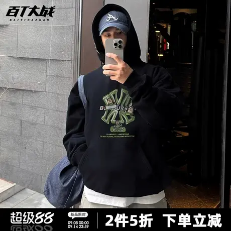 玩具总动员联名连帽卫衣男秋季迪士尼巴斯光年周边青少年外套潮商品大图