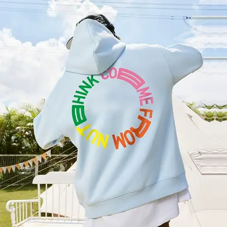 西海岸连帽重磅卫衣潮牌美式高街男款冬季国潮宽松潮流大码外套潮商品大图