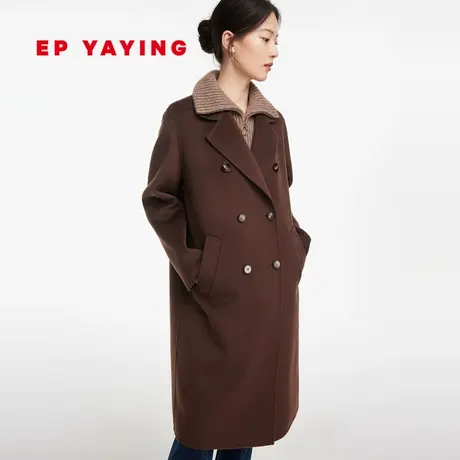 [重磅限量]EP雅莹高端系列 阿拉善纯羊绒双面大衣 商场同款8517A商品大图
