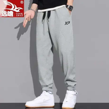 裤子男士秋冬款宽松束脚潮牌卫裤潮流港风运动裤2022新款休闲长裤商品大图