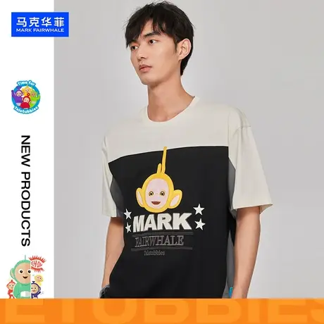【商场同款】 马克华菲2023夏季新款天线宝宝联名匹马棉短袖T恤男图片