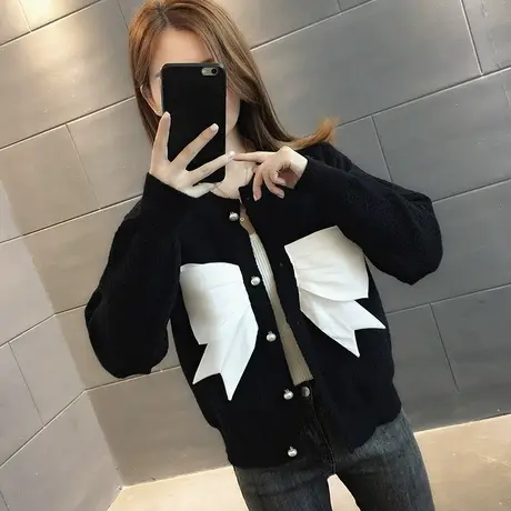 毛衣2023年新款女装秋冬季秋款秋装女士针织开衫宽松百搭外穿爆款商品大图